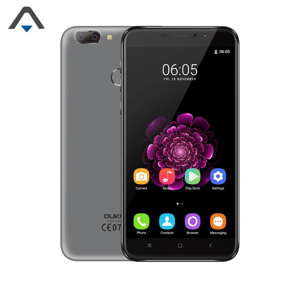 Original Oukitel U20 PLUS RAM 2GB ROM 16GB 5.5 inch mobile phone Quad Core Press fingerprint sensor 3300mAh Android 6.0 celular | Мобильные