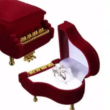 Новая форма пианино бархатная коробка для ювелирных изделий кольцо серьги, ожерелья подарочные коробки для украшений, витрина стеллаж для хранения