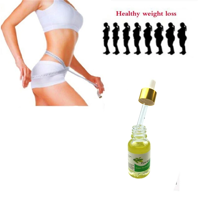 

2019 New 10ml Green tea Slimming Essential oil for Lose Weight Navel Stickers Burning Fat Pads Slimming Body Cream On sale
