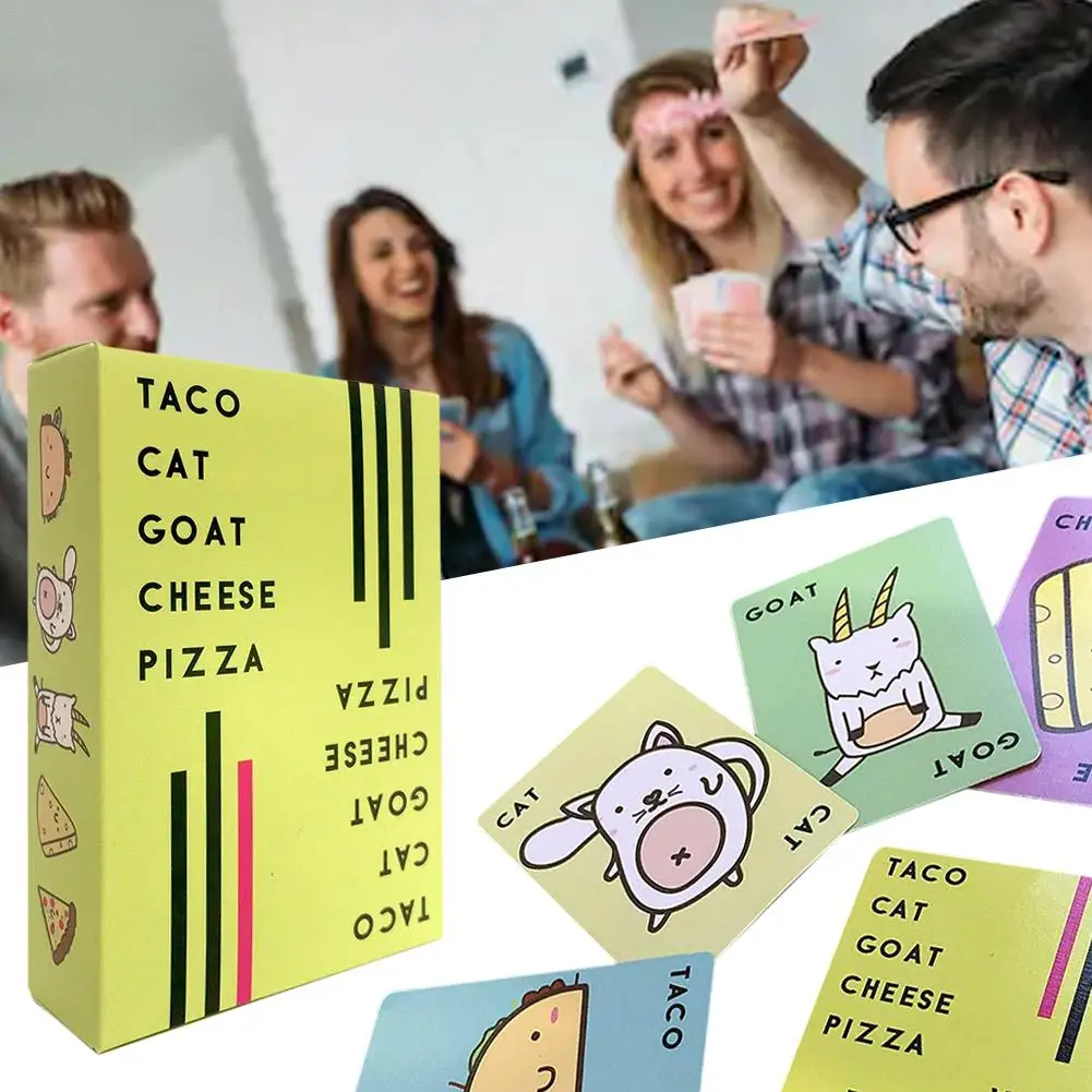 Новая Taco кошка козья Пицца с сыром настольная игра пицца английская игровая карта вечерние Семейные игры игрушки для детей