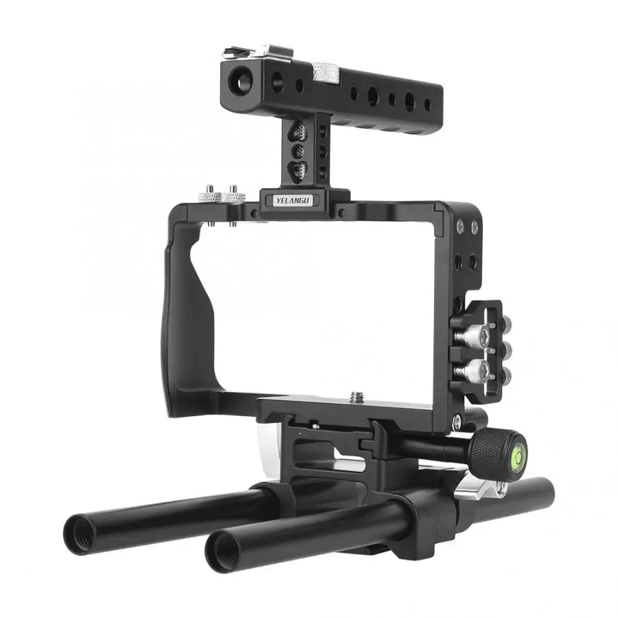 YELANGU C6 комплект клетки Верхняя ручка рукоятка стабилизатор для Sony A6000 A6300 A6500