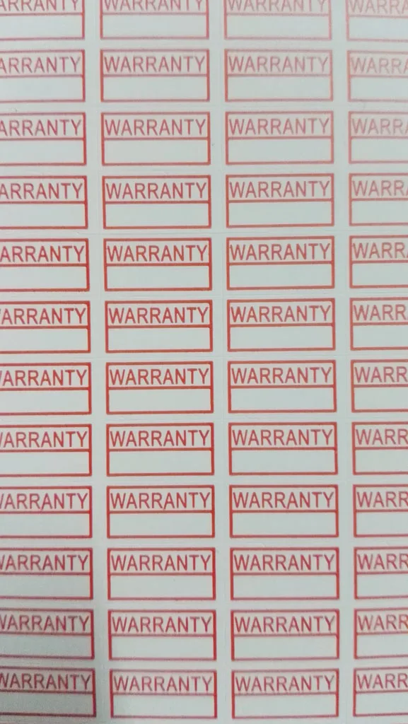 

500 PCs/lot 10*5mm Guaranteed seal sticker invalid if damaged, universal destructive warranty label