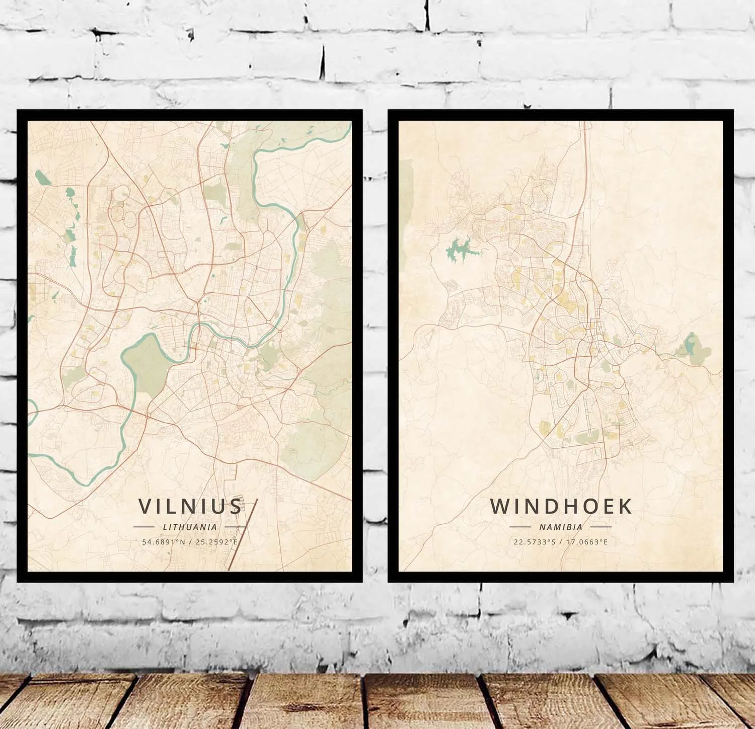 

Vilnius Windhoek Lithuania Poster