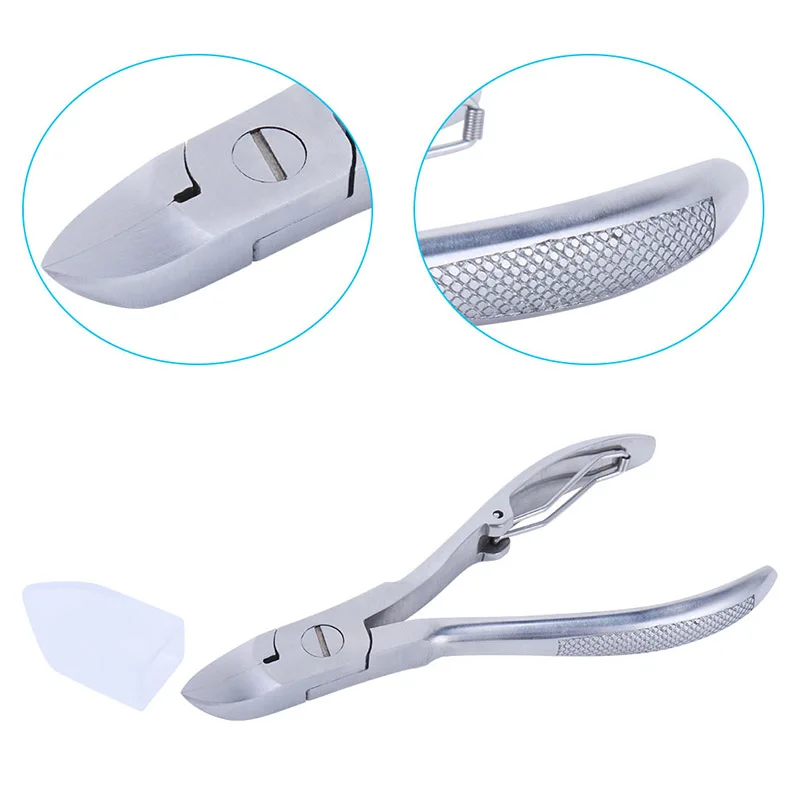 

HNM Professional Nail Tips Trimmer Cutter Nail Art ToolsToe Nail Stainless Steel Scissors Hard Nail Tips Nipper Clipper