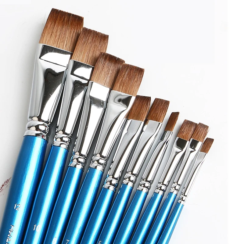 

Hwahong 1Piece Handmade Horse Hair Watercolor Paint Brush Pointed Round Tip Watercolor Painting Brushes For Artist Supplies