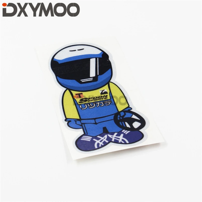 JDM гонщики мотоцикл мультфильм всадники автомобильные наклейки для Spoon Sports GK5 K20A