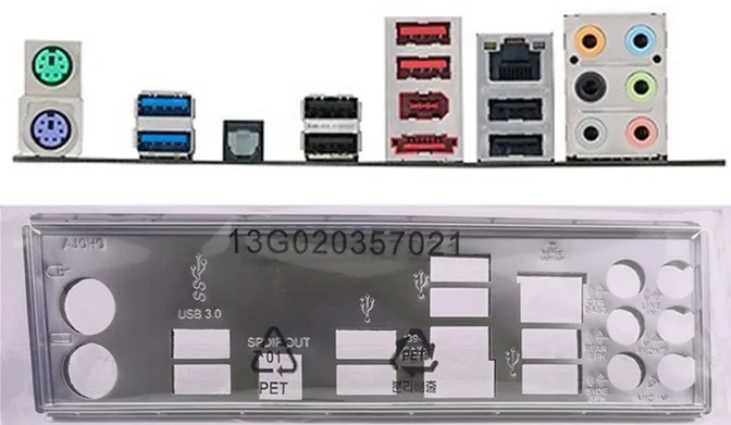 Новая задняя панель I/O для материнской платы P8P67-M PRO бесплатная доставка |