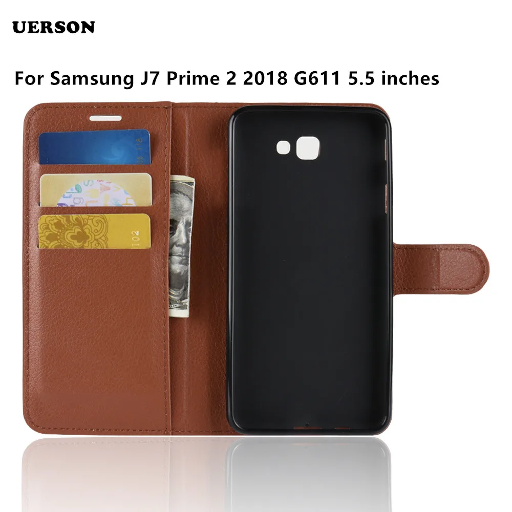 For Samsung Galaxy J7 Prime 2 Case PU Leather Phone Case For Samsung