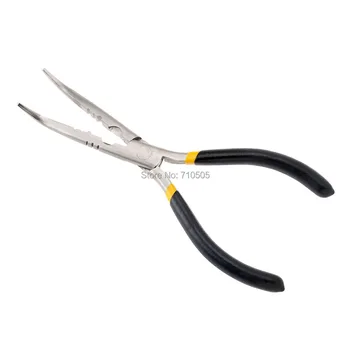 

HENGJIA Multifunctional Stainless Steel Bent Nose Fishing Pliers Scissors Line Tool