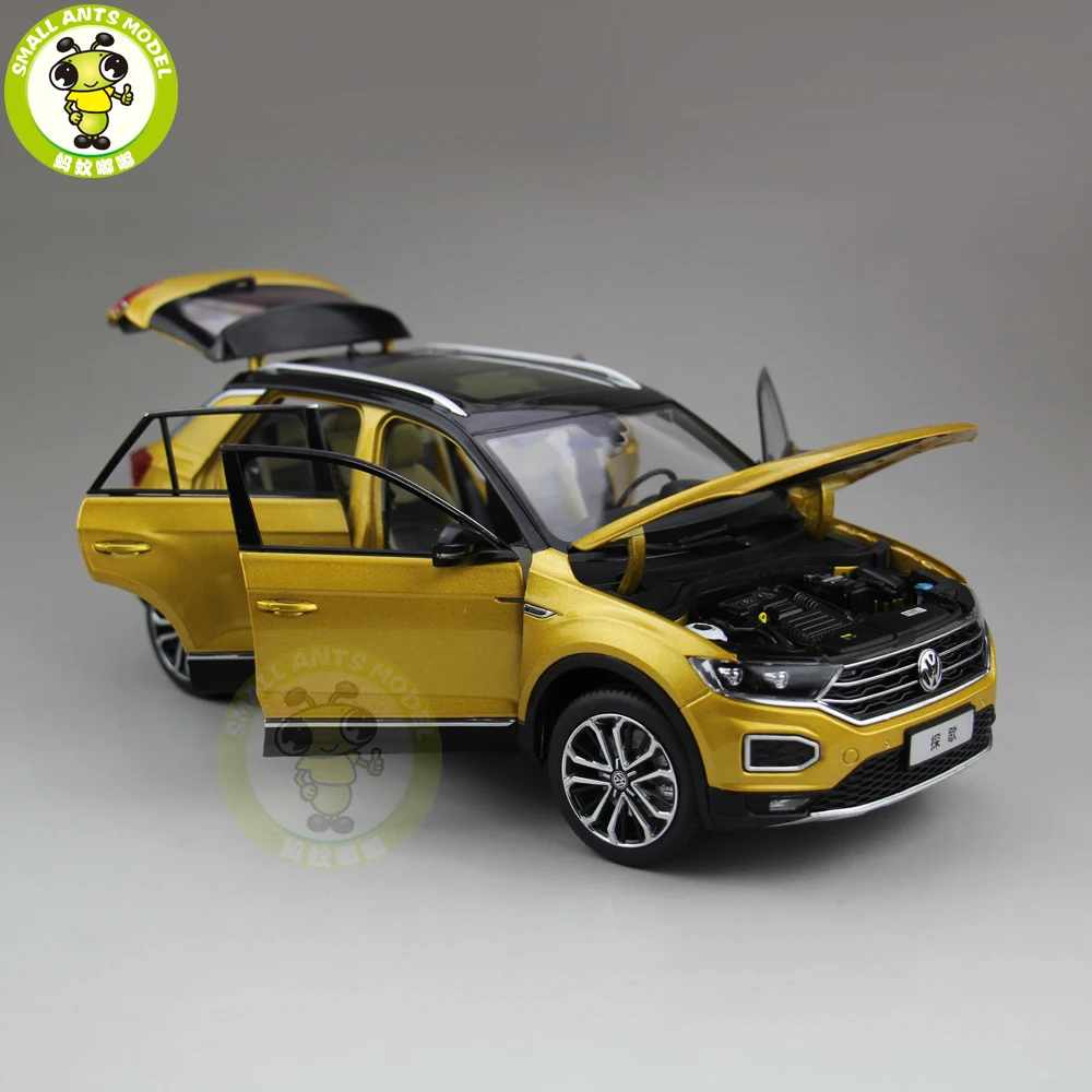 1/18 FAW T-ROC T ROC литая модель автомобиля игрушки Дети Мальчики Девочки Коллекция подарков на день рождения хобби черная крыша