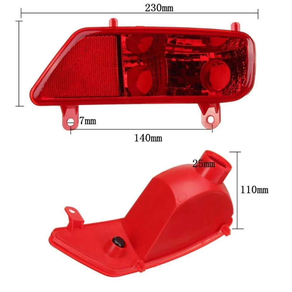 Задний бампер задний противотуманный фонарь Крышка лампы чехол правая сторона водителя O/S для PEUGEOT 3008 2009