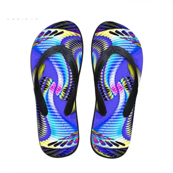 

Customized Rainbow Paisley Print Beach Flip Flops Men Slippers Shoes Comfortable Men's Sandals Casual Summer Shoes Dropshipping