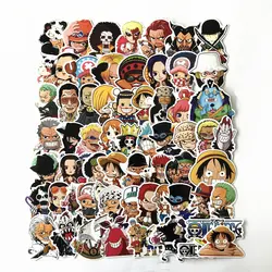 61 шт./лот аниме 2019 ONE PIECE Луффи наклейки для автомобиля ноутбук ПВХ Рюкзак Главная Наклейка Pad велосипед PS4 водонепроницаемый наклейка