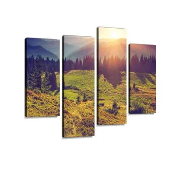 

Wall Art Hanging Paintings Modern Artwork Abstract Picture Prints Home Decoration Gift Unique Designed Framed 4 Panel