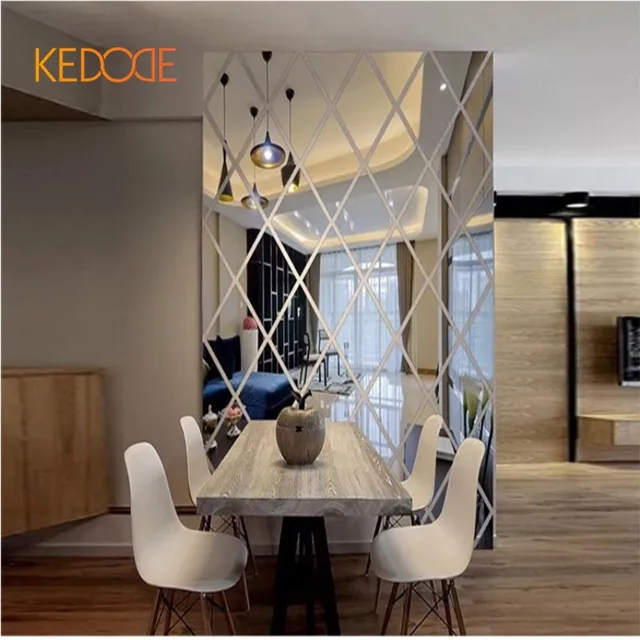 KEDODE Creatieve 3D diamant spiegel stereo stickers eetkamer TV ... KEDODE Creatieve 3D diamant spiegel stereo stickers eetkamer TV ...
