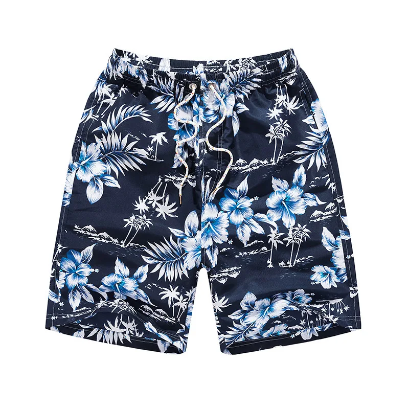 Лето 2017 г. цветочный Пляжные шорты для будущих мам мужские быстрое высыхание бермуды Гавайи короткие masculino Мужская цветок печатной платы