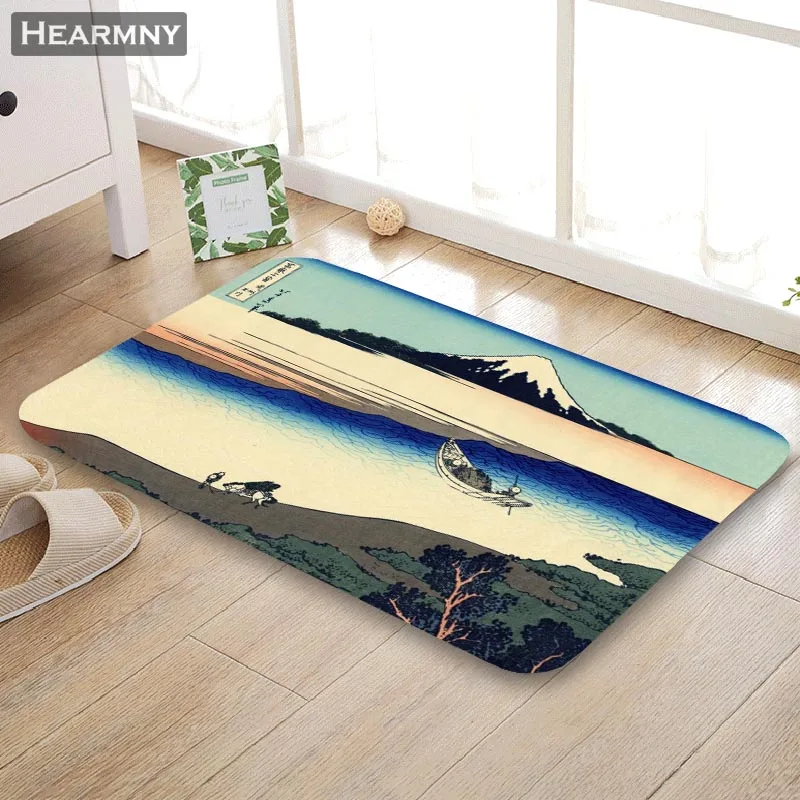 HEARMNY Новое поступление двери коврики Ukiyo E коврик для дома машина сделано Противоскользящий Коврик Гостиная/Прихожая для ванной для детей подарок - Цвет: 12