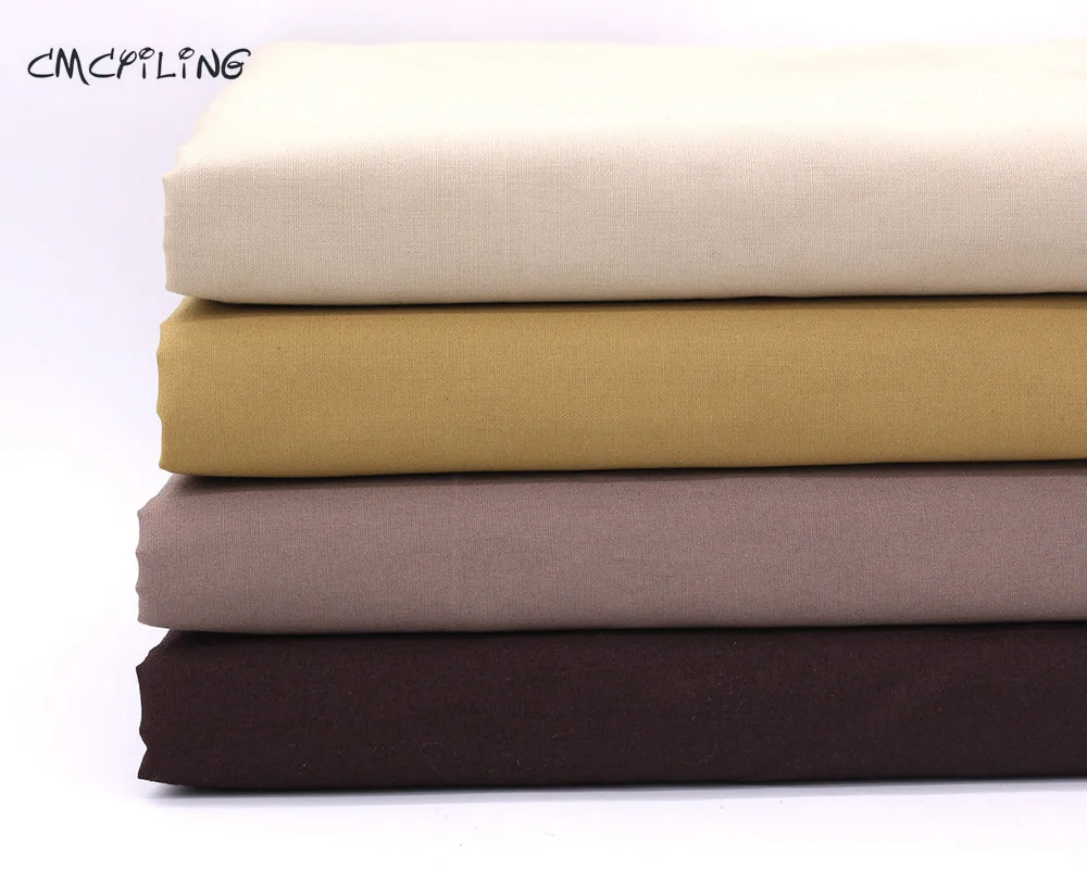 Pure chocolate cotton fabric cloth sewing DIY fabrics patchwork cotton tissue home textile woven