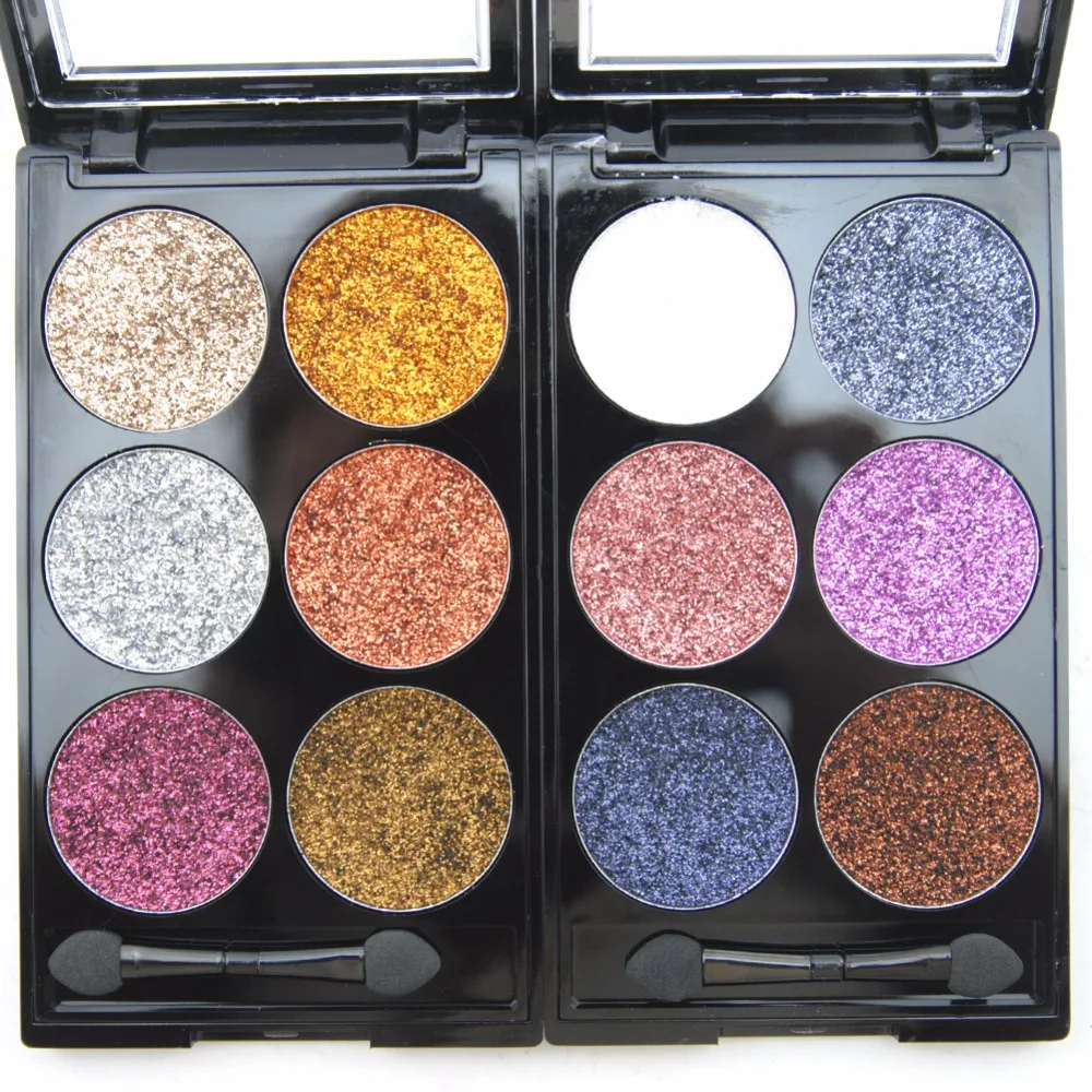 Professional Eyes Makeup shimmer Eye Shadow Palette 6 Colors Natural