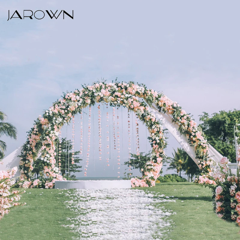 Jarown 新鍛造鉄バルーン花アーチ T ステージ装飾結婚式のフラワーアレンジメント装飾ラウンドリング党装飾 造花 ドライフラワー Aliexpress