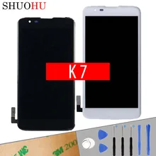 Getestet Lcd-bildschirm 5,0 zoll Für LG K7 LS675 X210 MS330 lcd Display Touch Digitizer Screen Schwarz Weiß