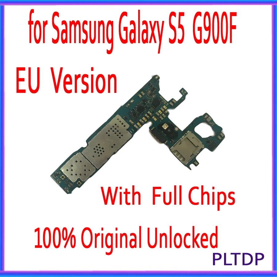 

Original unlocked EU Version for Samsung Galaxy S5 G900F Motherboard16gb for Galaxy S5 G900F Logic board With Android System