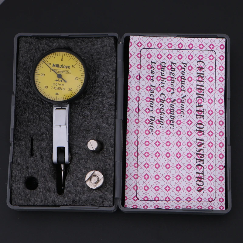 

Good Quality 0-0.8mm Precision Level Gauge Scale Metric Dovetail Rails Dial Test Indicator