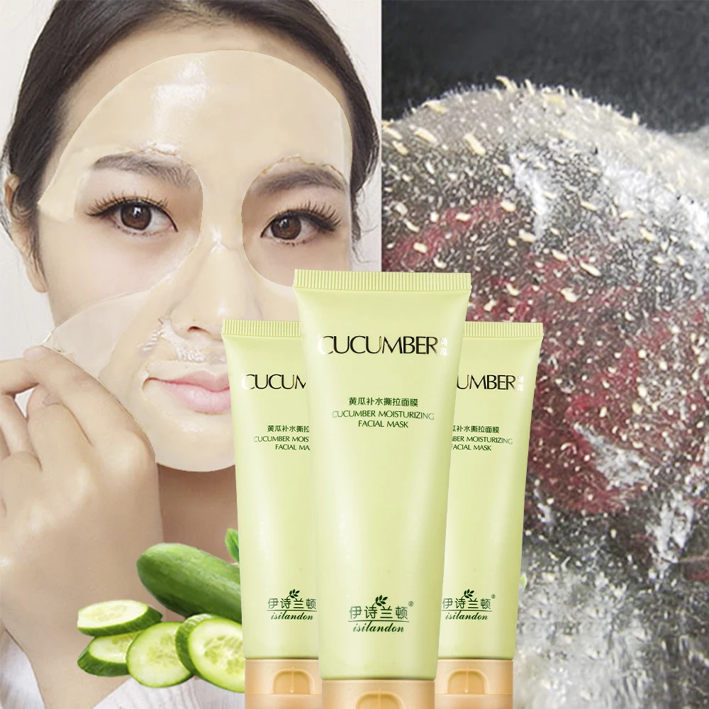 Cucumbe Peeling Face Masks Pore Strip Blackhead Remover Nose Mask Black