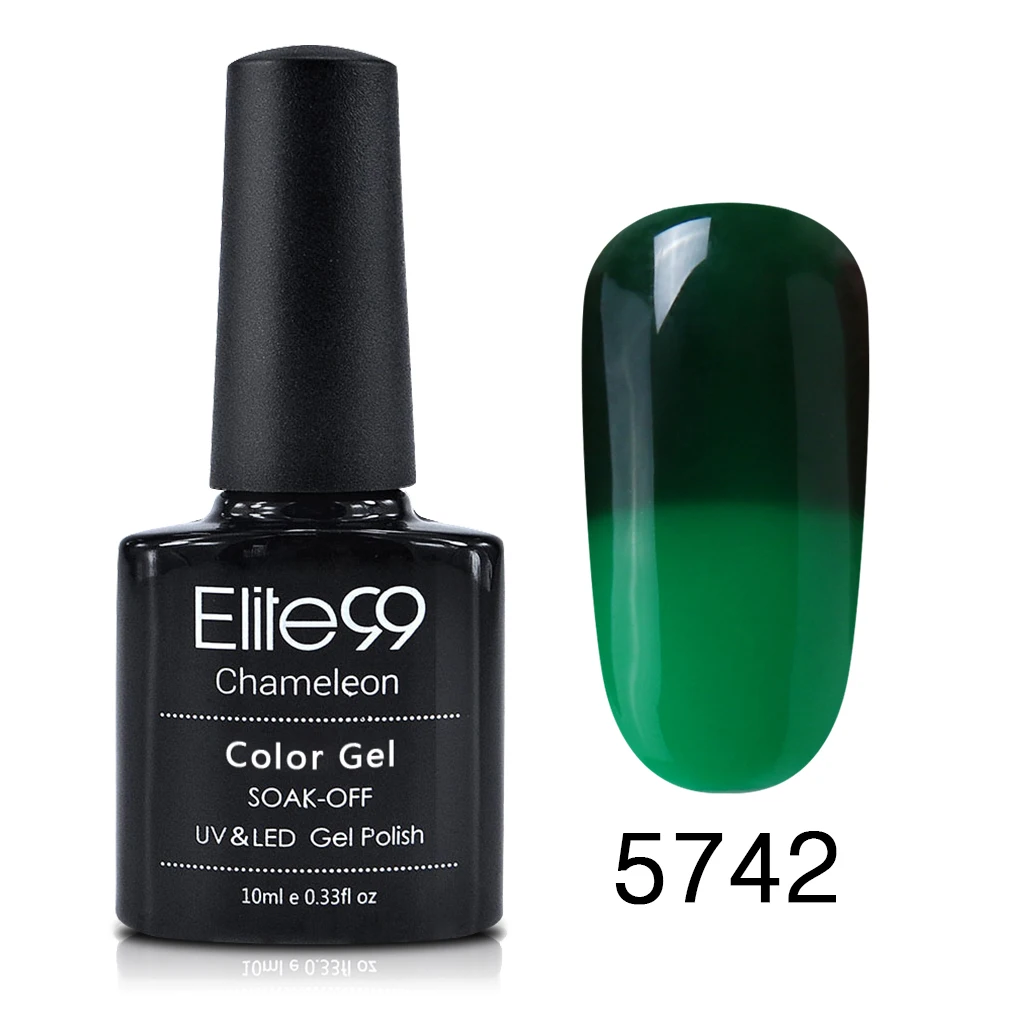 Elite99, 10 мл, Гель-лак для ногтей, меняющий температуру, 100 цветов, Термальный, меняющий цвет, УФ/светодиодный, нужен Гель-лак для ногтей - Цвет: 5742