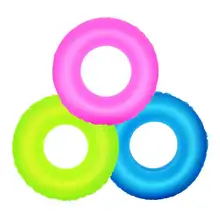 Высококачественная брендовая надувной плавательный круг бассейн поплавок водные игрушки флуоресцентный матрас для детей взрослых пляжные морские вечерние B2Cshop
