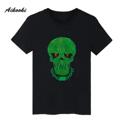 Aikooki на лето и весну короткий рукав футболки Джокер Отряд Самоубийц Для мужчин/wo Для мужчин футболки Харли Квинн смешные супер герой