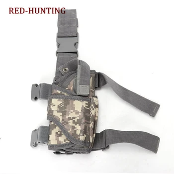 

Professional Military Tactical Handgun Holster Pistol Nylon Holster Strapping Thigh And Belt Airsoft Gun Pouch Gun Carrier