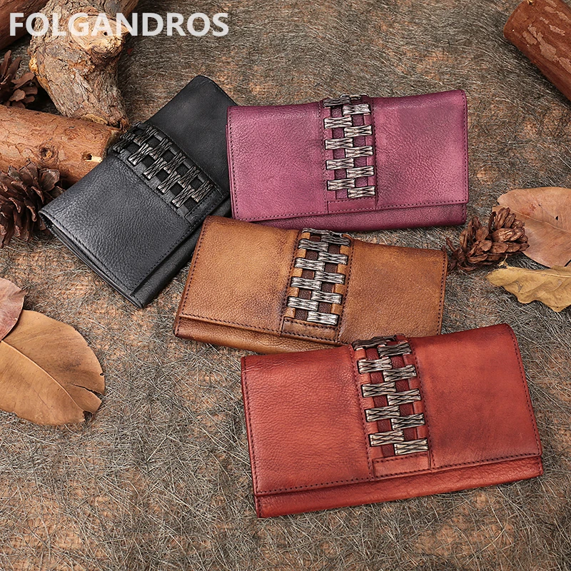 2018 Brand Cow Leather Wallet Women Vintage Genuine Leather Clutch Purse Lady Handmade Card Photo Holder Long Organizer Wallets 2018 Brand Cow Leather Wallet Women Vintage Genuine Leather Clutch Purse Lady Handmade Card Photo Holder Long Organizer Wallets
