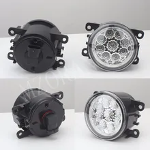 Farol de led para nevoeiro, 2 peças de lâmpadas led para nevoeiro para ford focus 2 focus 3 transit tourneo transit foco mk2/3 2004-2015