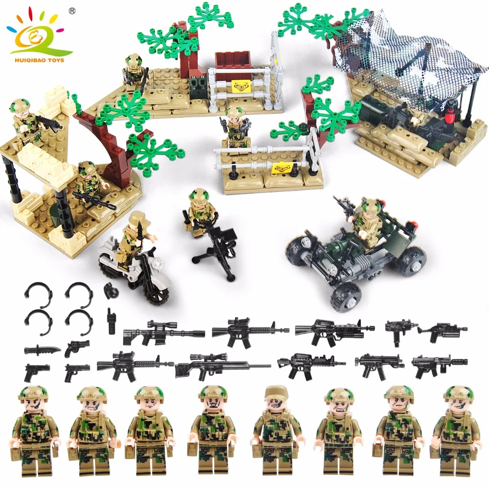 Military Soldier font b Model b font Toy Army Men Figures font b Building b font