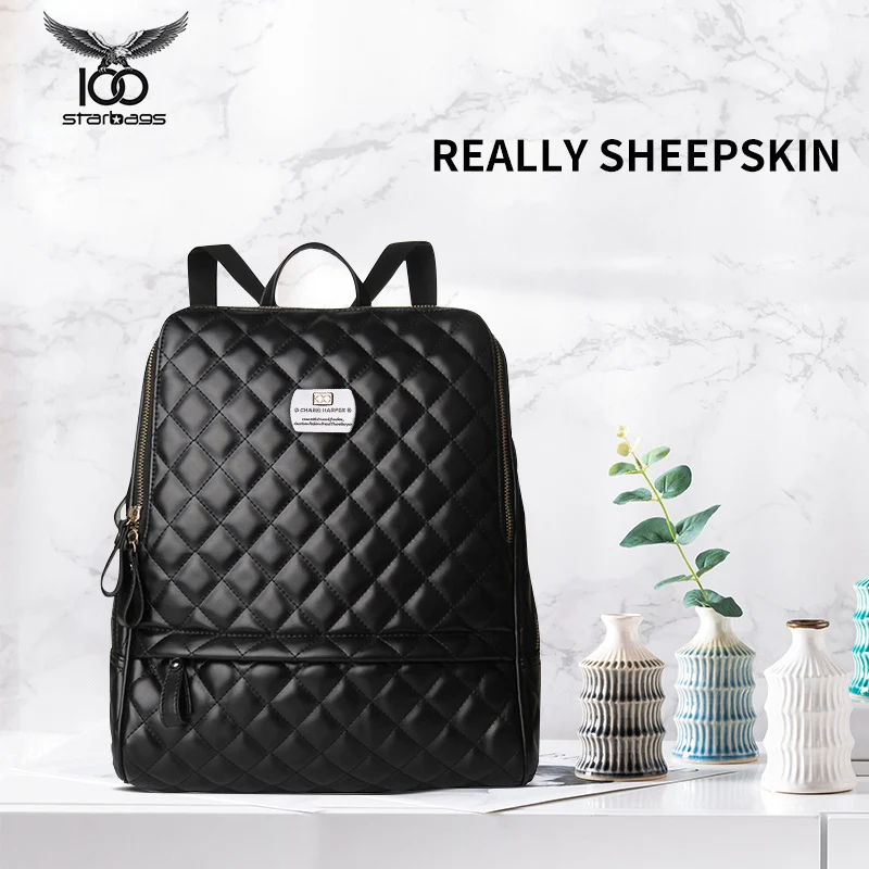 

True sheepskin women's bag 2018 new sheepskin women's shoulder bag soft leather