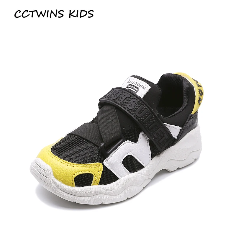

CCTWINS KIDS 2018 Autumn Boy Mesh Casual Trainer Baby Girl Fashion Sport Sneaker Children Black Slip On Shoe Toddler FSO2269