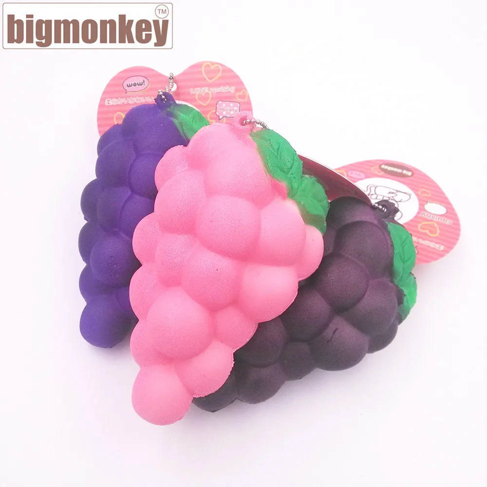 imágenes para Mono grande 10 cm nueva Kawaii Frutas lento aumento de Uva con encanto blando squeeze toy imágenes para Mono grande 10 cm nueva Kawaii Frutas lento aumento de Uva con encanto blando squeeze toy