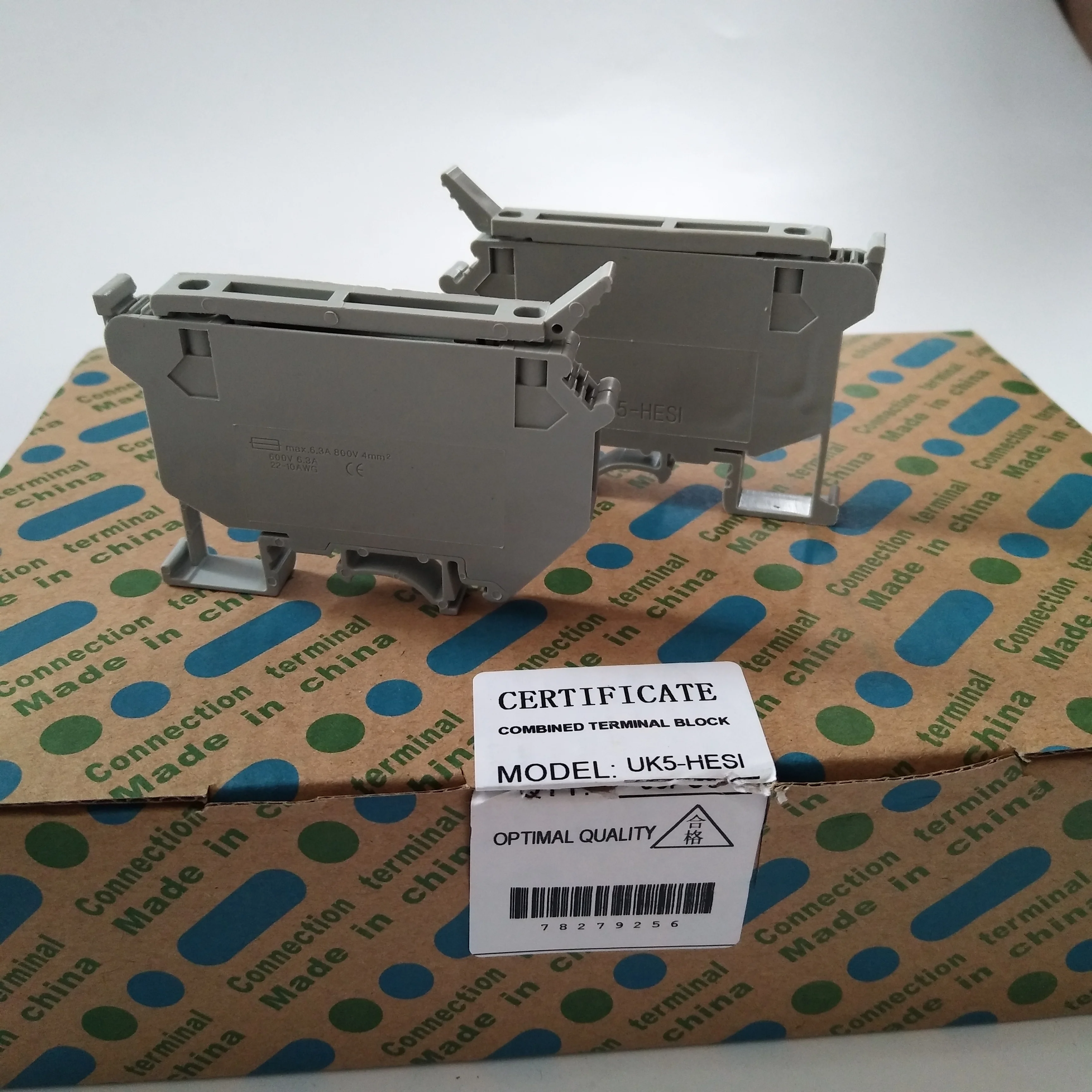 

DIN Rail Terminal Blocks Grey UK5-HESI Instead of PHOENIX CONTACT Connector Manufacturer Screw Type Fuse Terminal