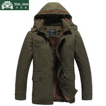 Зимние парки мужские толстые пальто куртки повседневная модная шерстяная подкладка теплая с несколькими карманами Прямая поставка брендовая одежда размер M-4XL