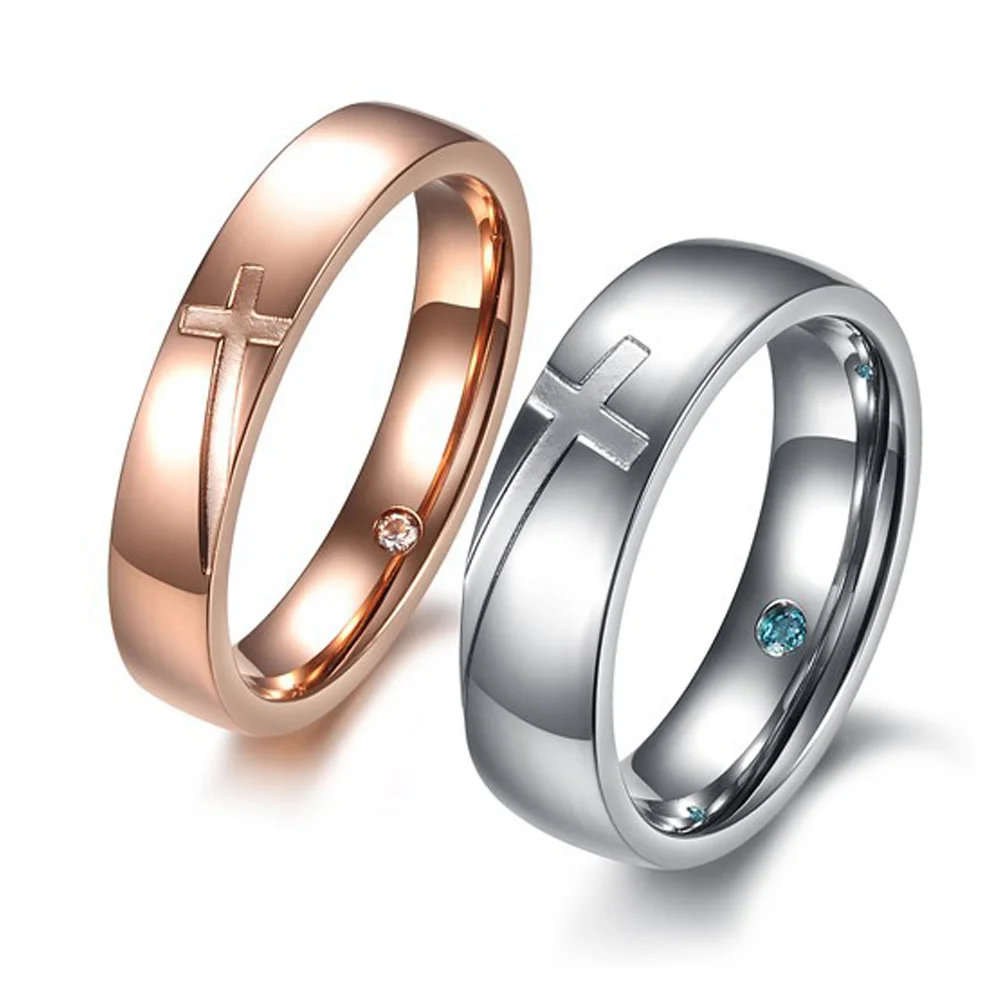 1pc Unique Anium Stainless Steel Rhinestone Rings Wedding 1pc Unique Anium Stainless Steel Rhinestone Rings Wedding Cross Band Ring In From Jewelry Accessories On Aliexpress Alibaba Group
