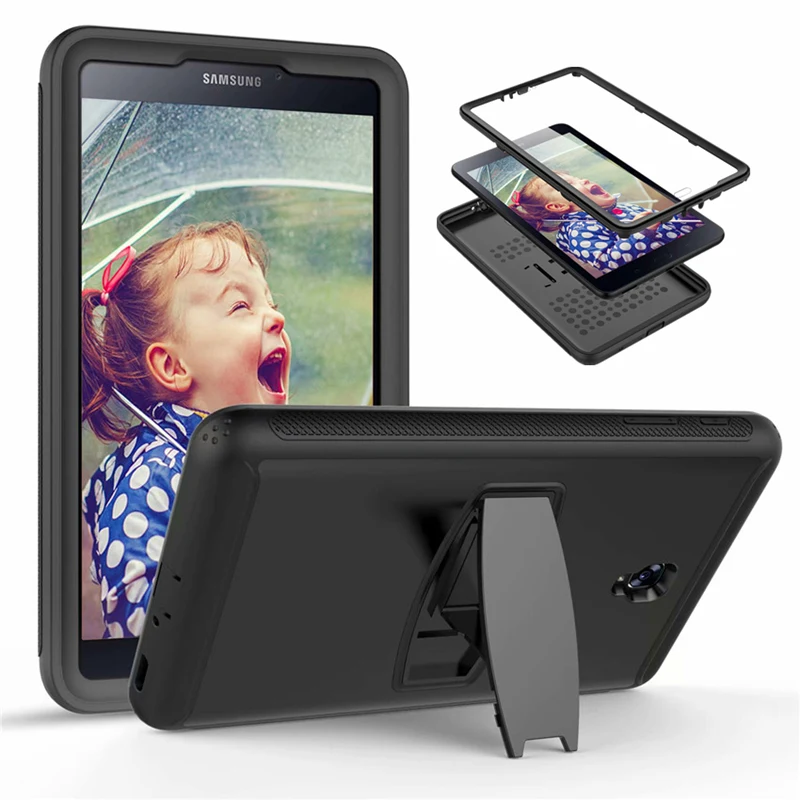 

Stand hold For SM-T385 Case For Samsung Galaxy Tab A 8.0 T380 T385 2017 8 inch tablet Heavy Duty Shockproof Soft silicon Cover