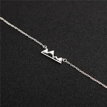 

10 hill mountain peak charm necklace hollow pendant snow mountain necklace fashion simple outdoor landscape necklace