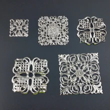 20 шт филигранные квадратные соединители металлические поделки подарочные украшения DIY фурнитура