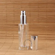 5 шт./лот, стеклянный флакон для духов, 30 мл, спрей для женщин, косметический 30 г, распылитель, контейнер для парфюма, серебряная крышка, 1 унций, упаковка