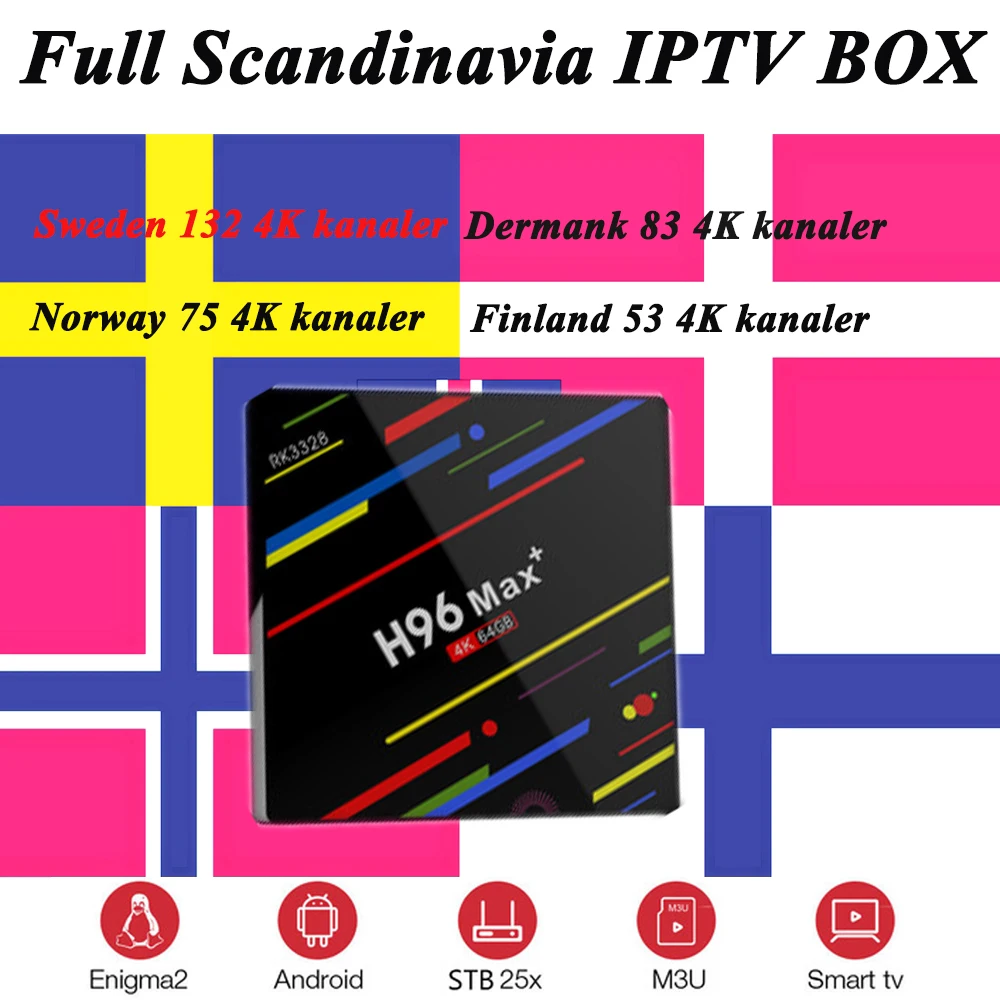 

sweden iptv h96 max android 9.0 4k tv box dutch france Spain belgium usa uk norway iptv subscription 4K H.265 smart ip tv box