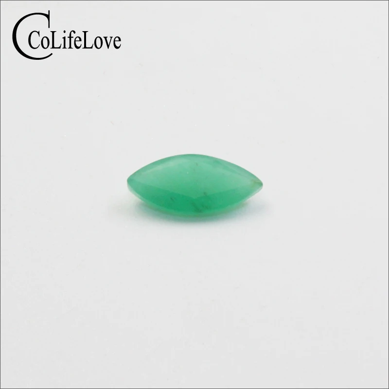 

Big size marquise cut emerald gemstone 4.9 mm * 10.2 mm natural emerald loose stone for pendant only one piece