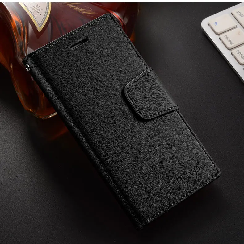 

huawei honor 6c Case Coque Flip Leather + TPU Silicone Material Back Cover soft case for huawei honor 6c Enjoy 6s ALIVO # 1688