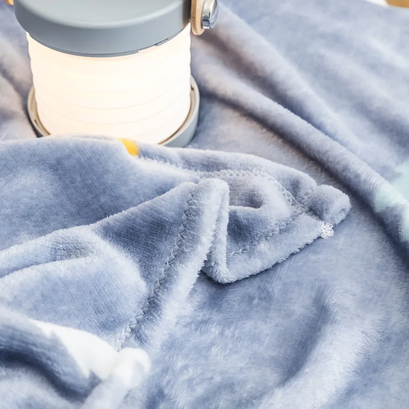 Одеяло с синим поросенком, 200x230 см, очень мягкое фланелевое одеяло высокой плотности для дивана/кровати/автомобиля, переносные пледы