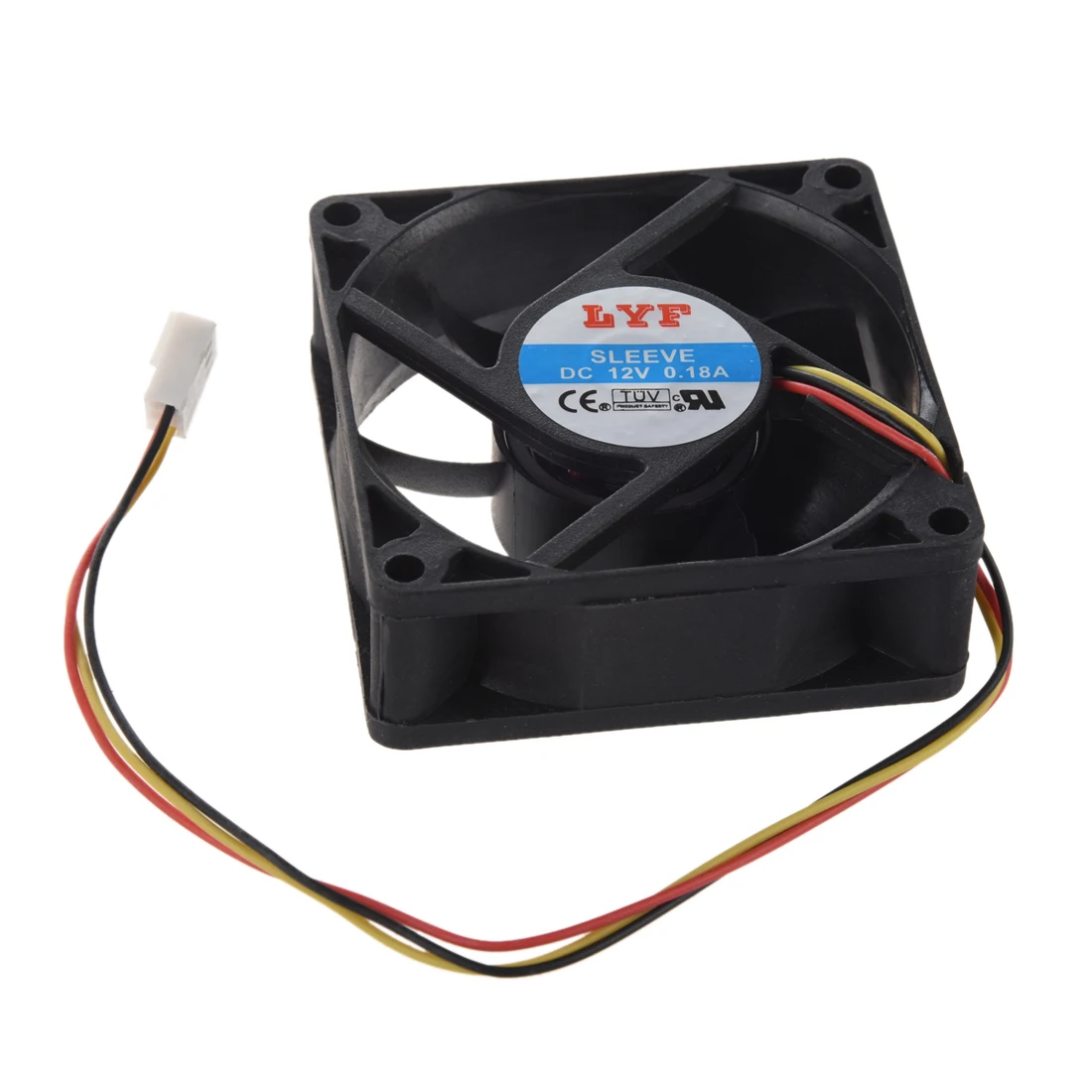 

70mm x 25mm DC 12V 2W 3 Pin PC Computer Case Cooling Fan Cooler